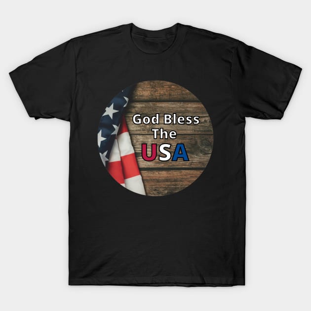 God Bless The USA T-Shirt by MindBoggling